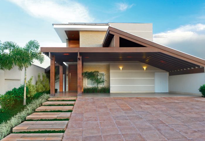 Esta casa foi constituída com elementos de alvenaria contemporâneos - Revista InterArq | Arquitetura, Decoração, Design, Paisagismo e Lifestyle