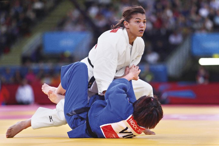 A atual campeã Olímpica de judô, a brasileira Sarah Menezes (- 48 kg)_Foto_Alaor Filho_AGIF_COB