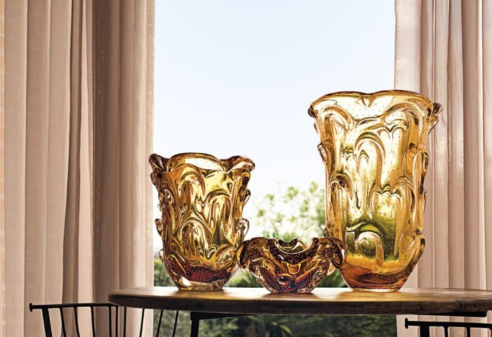 Da Cristais São Marcos, vasos estilo Murano. 