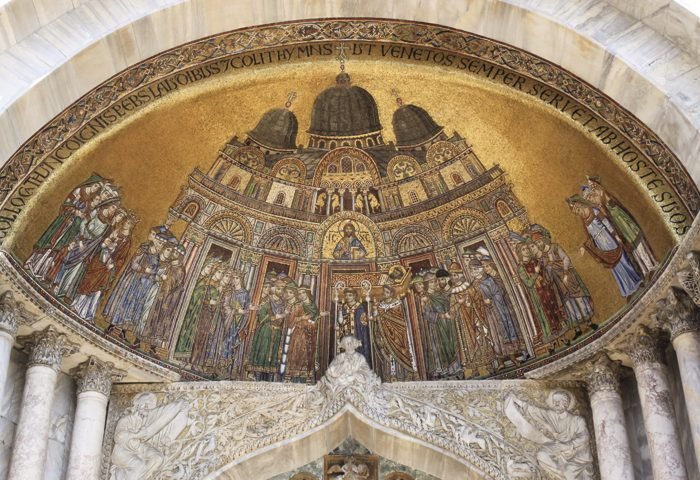 Detalhe dos mosaicos da Basílica de São Marcos
