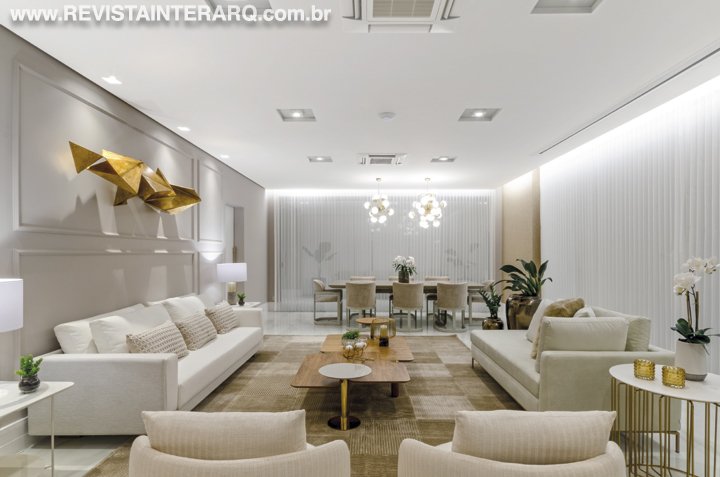 Neste apartamento em estilo contemporâneo, a arquiteta prezou pela atemporalidade e elegância - Revista InterArq | Arquitetura, Decoração, Design, Paisagismo e Lifestyle