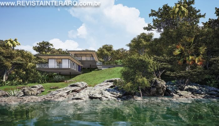 Este projeto residencial no litoral norte de São Paulo foi pensado para estar em total harmonia com a natureza do entorno - Revista InterArq | Arquitetura, Decoração, Design, Paisagismo e Lifestyle