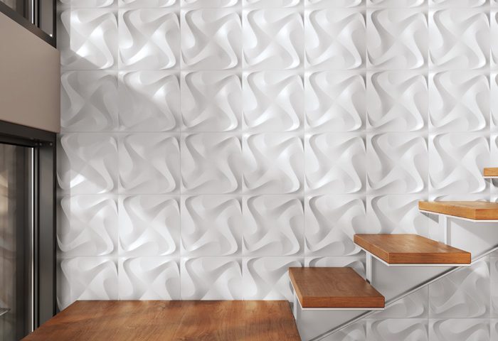 Da Incepa, a linha Spin traz a sensação de movimento para as paredes, acompanhando a tendência que valoriza volumes e elementos tridimensionais, nas versões branco e gold. 