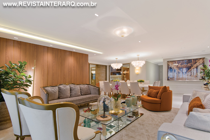 O decór deste apartamento é repleto de elementos sofisticados e elegantes - Revista InterArq | Arquitetura, Decoração, Design, Paisagismo e Lifestyle