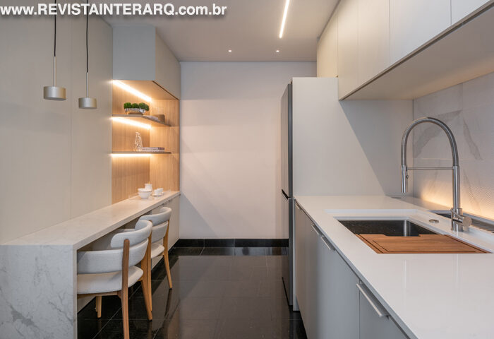 Andrea Ottoni desenvolveu este apartamento luxuoso e integrado - Revista InterArq | Arquitetura, Decoração, Design, Paisagismo e Lifestyle