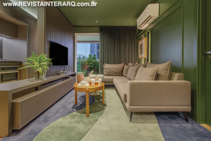 O design de interiores deste apartamento tem ambientes integrados e elementos modernos - Revista InterArq | Arquitetura, Decoração, Design, Paisagismo e Lifestyle