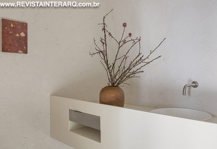Lavabo do Estúdio Criar – Mariane Rios - Revista InterArq | Arquitetura, Decoração, Design, Paisagismo e Lifestyle